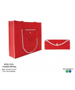 Foldable non-woven bag