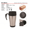 M 1364  Stainless Steel mug ( Inner plastic)