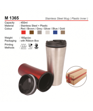 M 1365 Stainless Steel mug (Inner plastic)