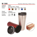 M 1365 Stainless Steel mug (Inner plastic)