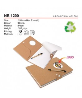 NB 1200 A4 Pad Folder With Pen