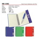 NB 3382 Hand Cover Notebook With Pen