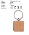 Wooden Square Key Chain