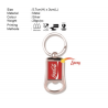 Metal keychain with Bottle Opener (Rectangle)