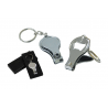 Metal keychain with Bottle Opener & Nail Clipper