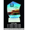 Vibrant Color Crystal Plaque