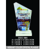 Vibrant Color Crystal Plaque