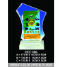 Vibrant Color Crystal Plaque