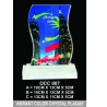 Vibrant Color Crystal Plaque