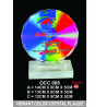 Vibrant Color Crystal Plaque