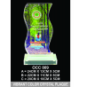 Vibrant Color Crystal Plaque