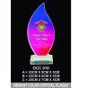 Vibrant Color Crystal Plaque