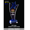 Crystal Trophy with Eco-Friendly Everlasting Direct UV Emboss Printing & Inner Laser  