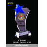 Crystal Trophy with Eco-Friendly Everlasting Direct UV Emboss Printing & Inner Laser