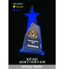Crystal Trophy with Eco-Friendly Everlasting Direct UV Emboss Printing & Inner Laser  