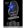 Crystal Trophy with Eco-Friendly Everlasting Direct UV Emboss Printing & Inner Laser
