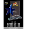 Crystal Trophy with Eco-Friendly Everlasting Direct UV Emboss Printing & Inner Laser