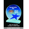 Crystal Trophy with Eco-Friendly Everlasting Direct UV Emboss Printing & Inner Laser